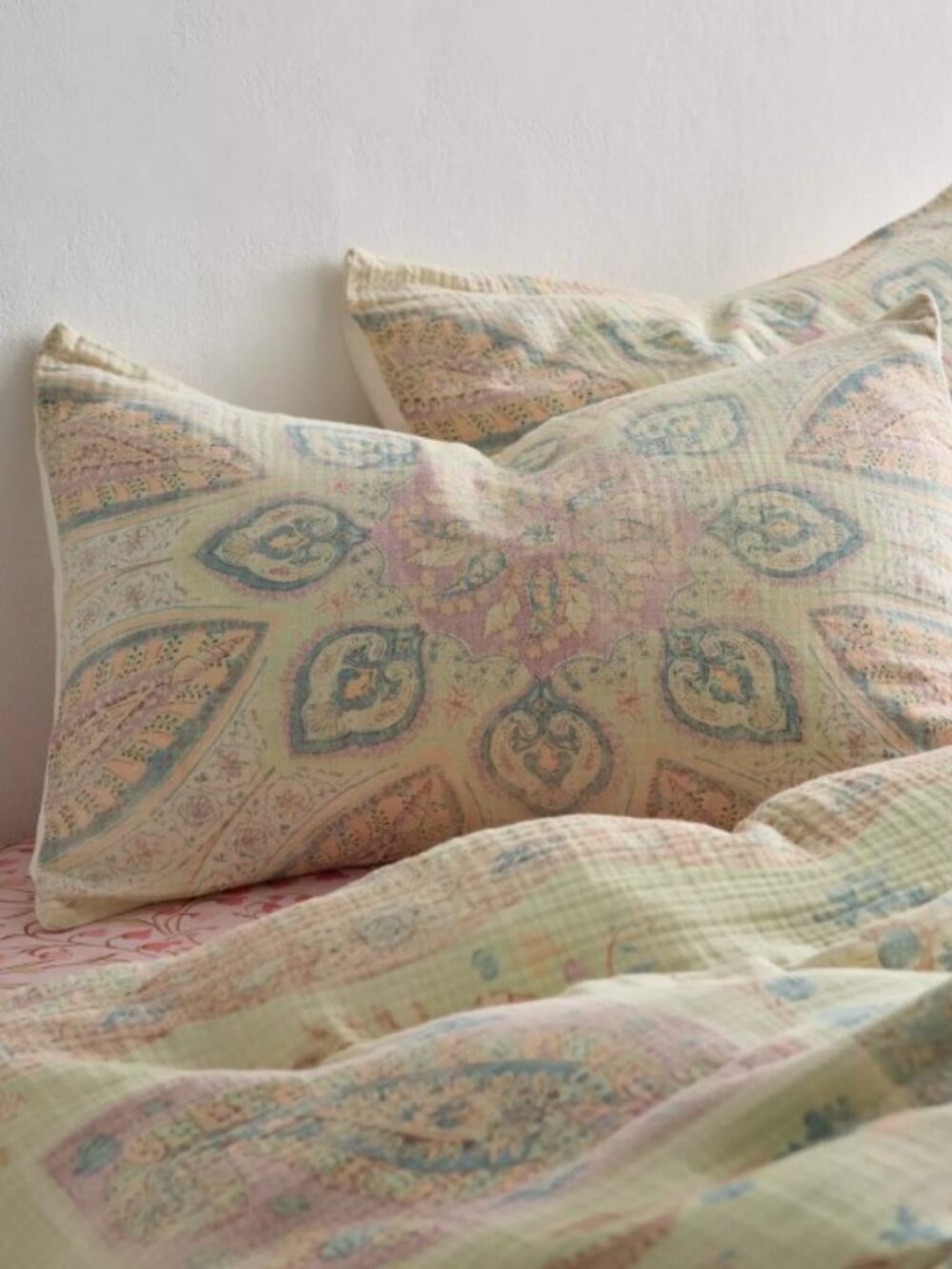 Isla Salt Washed Medallion Cotton Gauze Shams (Set of 2)